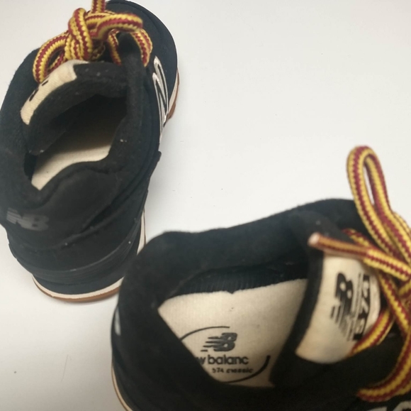 Black New Balance 574 sneakerssize 7 toddler lace up - Picture 5 of 7